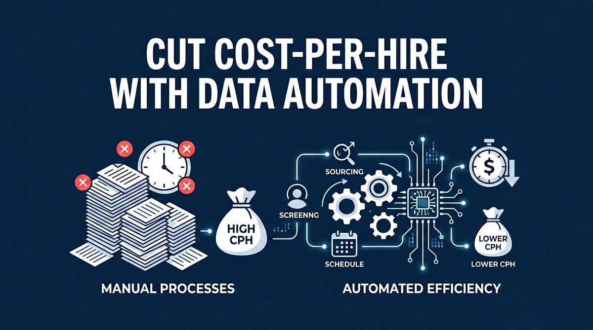 How to Cut Cost-Per-Hire Using Data Automation